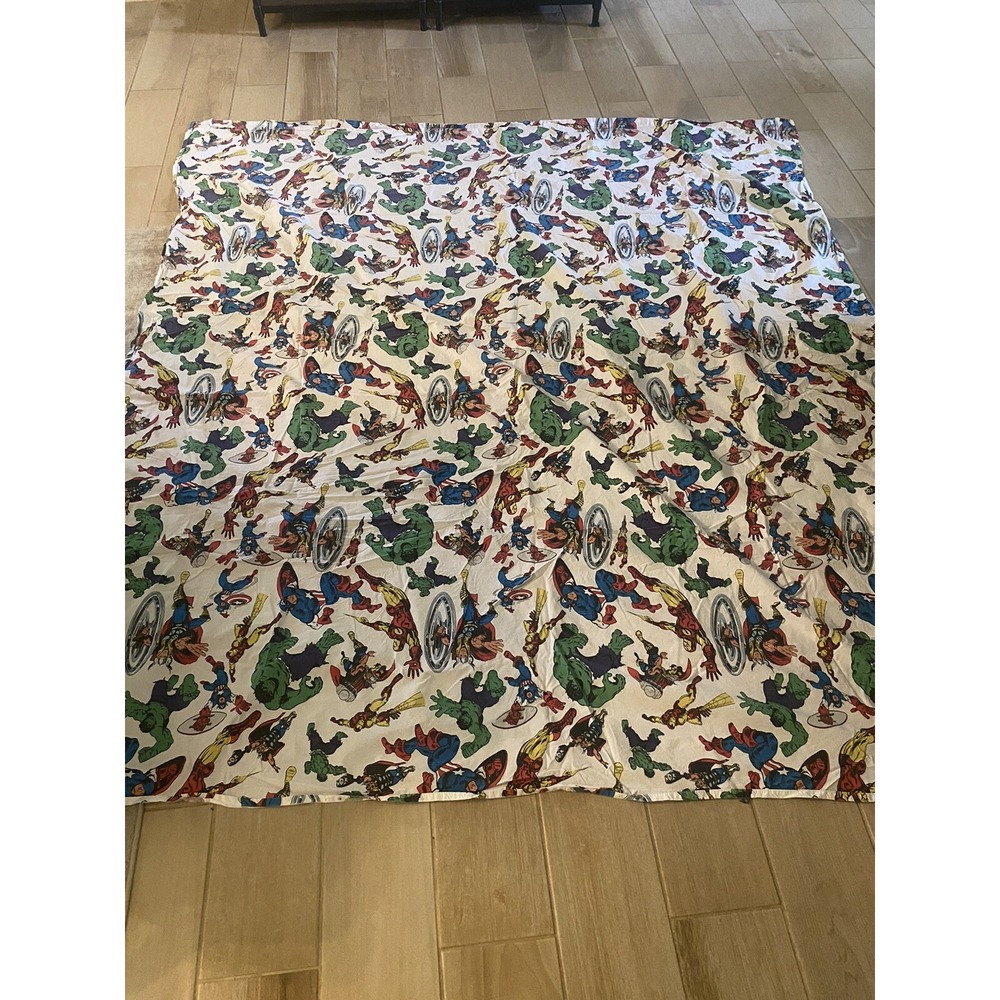Pottery Barn Kids Marvel Flat Sheet Full Size